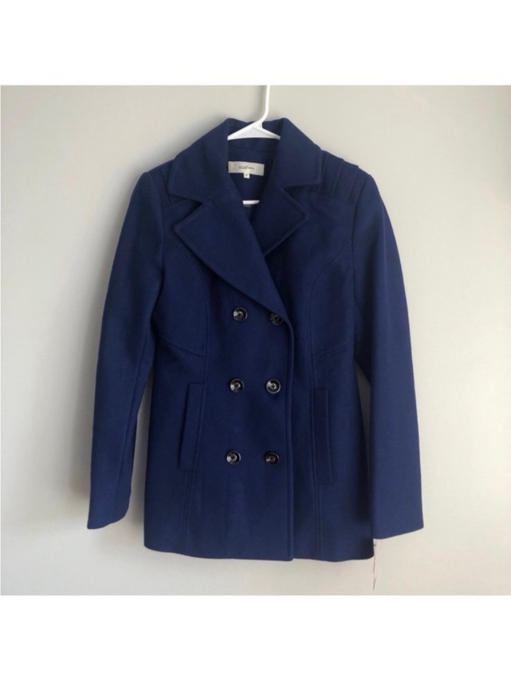 Wildflower ink blue wool coat size small new with tags MSRP $200